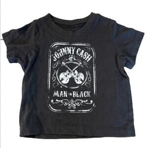 Johnny Cash Baby 12M Man In Black Graphic T-shirt